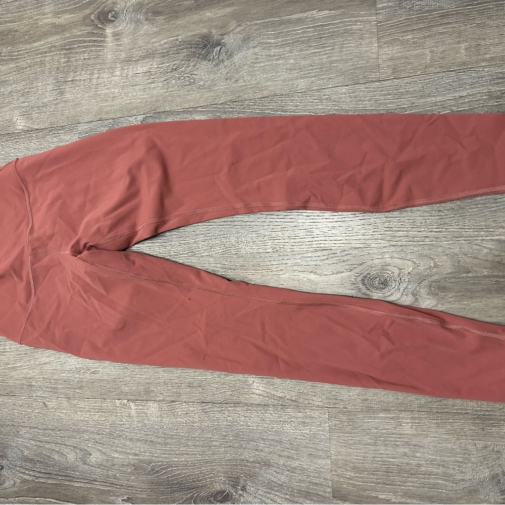 Lululemon Athletica Pink/Nude High-Waisted Leggings - Picture 3 of 5
